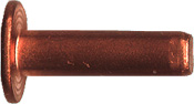 Solid Rivet, Copper Material, Plain Finish