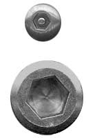 M5 Pin In Hex Button Head & 1/2-13 Socket Head Cap Screw from top of drive.